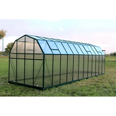 front side view of the grandio elite 8x24 greenhouse