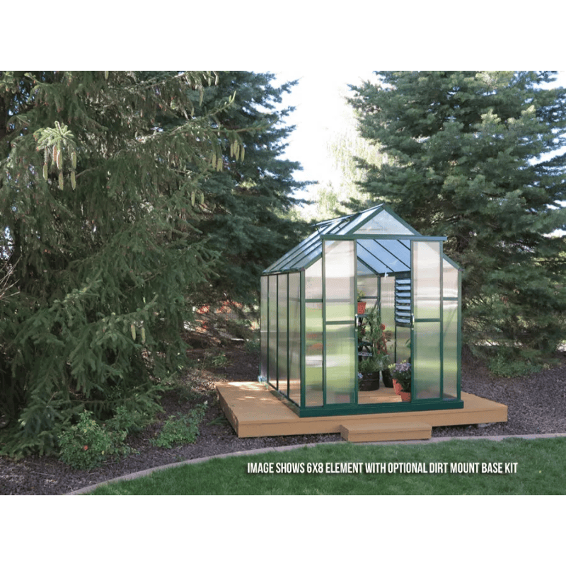 front view of the grandio greenhouse element 6×8