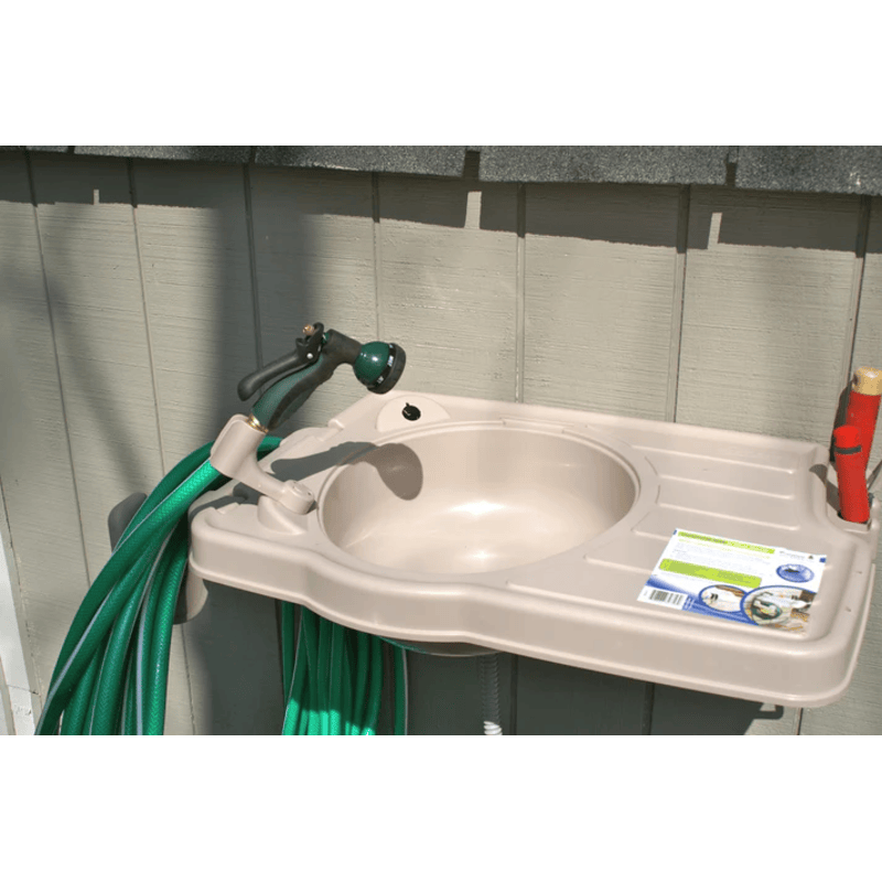 assembled image of riverstone large outdoor sink