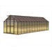 side view of the 24ft black mont greenhouse premium