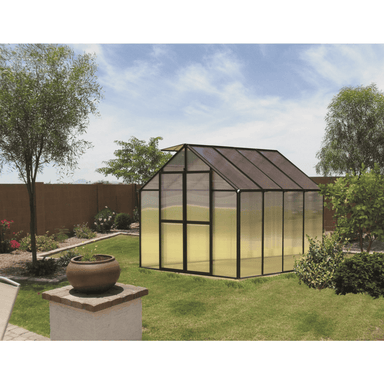 view of the 8ft black mont greenhouse premium
