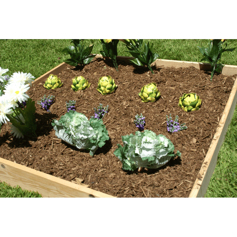 plants and flowers in the EDEN quick assembly raised garden bed