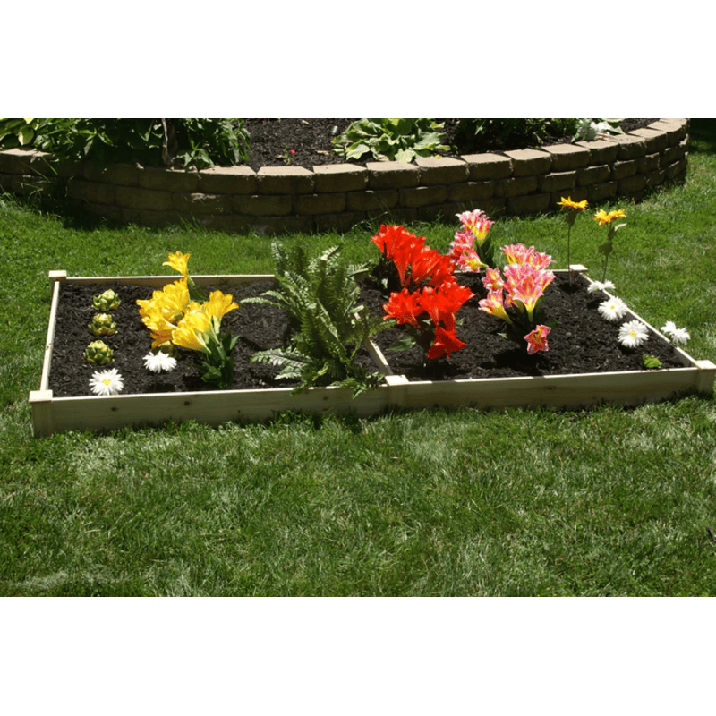 flowers in the EDEN quick assembly raised garden bed