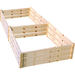 white background view of the EDEN quick assembly raised garden bed