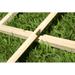 Lattice view of the EDEN raised garden bed with trellis