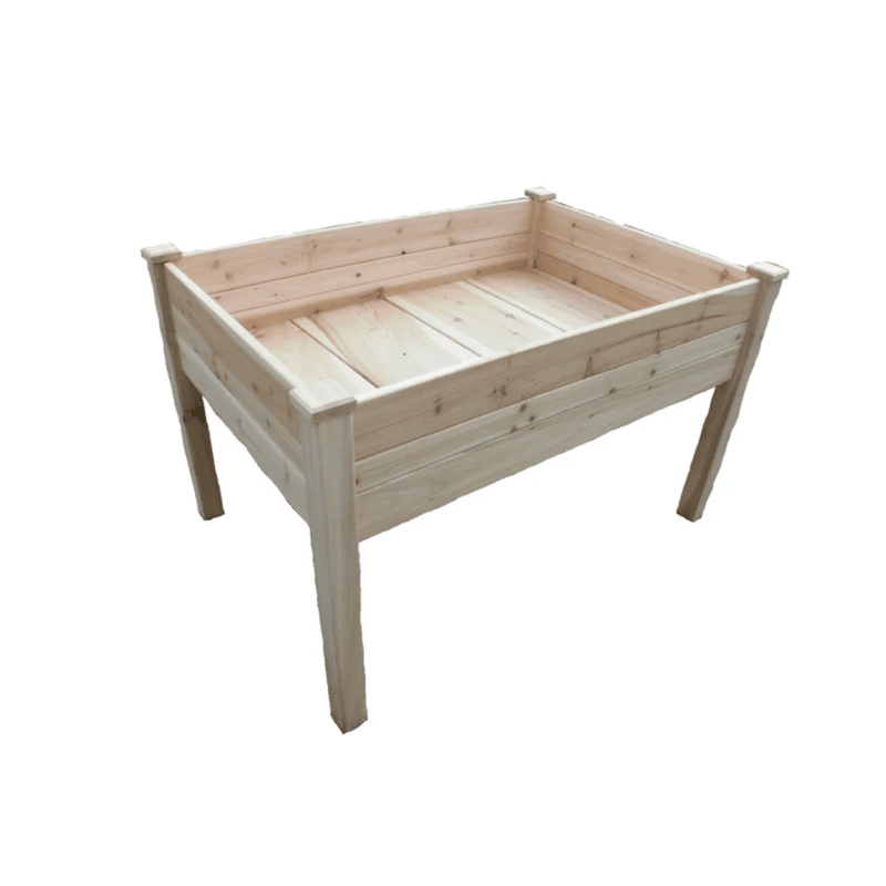 white background image of Eden raised garden table