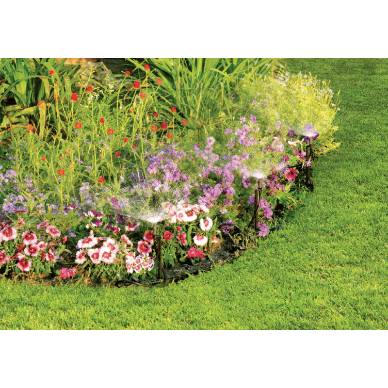 image of GENESIS 20FT micro sprinkler watering system being used in a garden