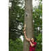 boy hanging feeder with the help of the plant caddie 