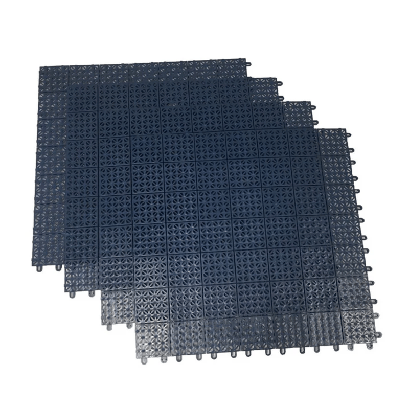 Image of the RSI Interlocking Floor System in Blue Color