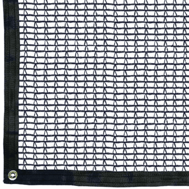Image of RSI knitted black shade cloth with grommets with 30% shade level