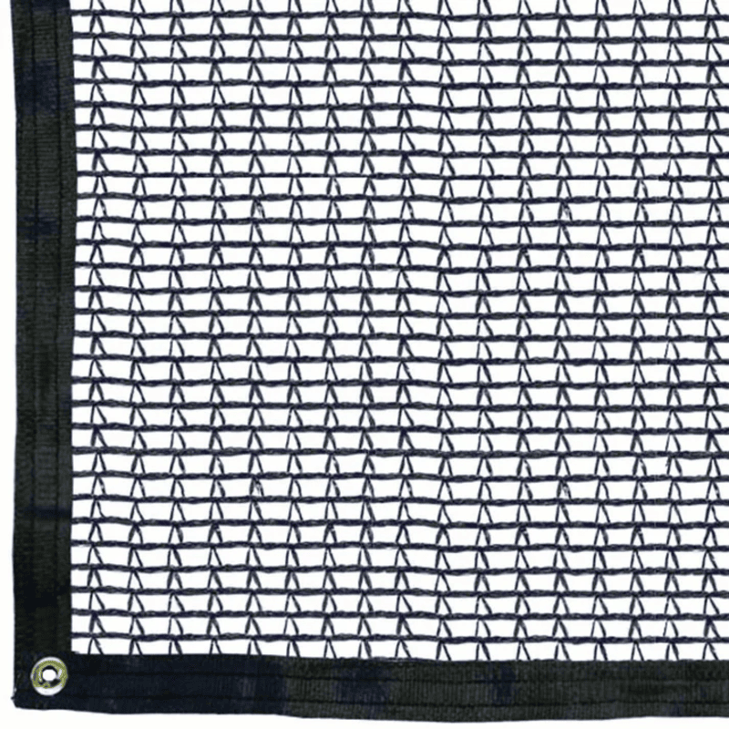 Image of RSI knitted black shade cloth with grommets with 30% shade level