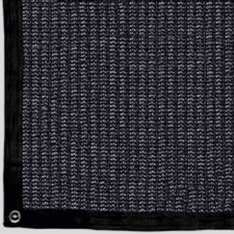 Image of RSI knitted black shade cloth with grommets with 70% shade level