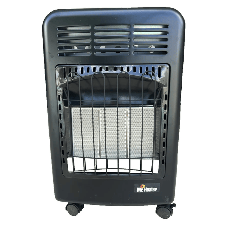 Front view of the RSI outdoor patio portable radiant heater