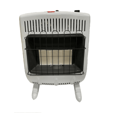 Front view of the RSI radiant propane gas greenhouse heater