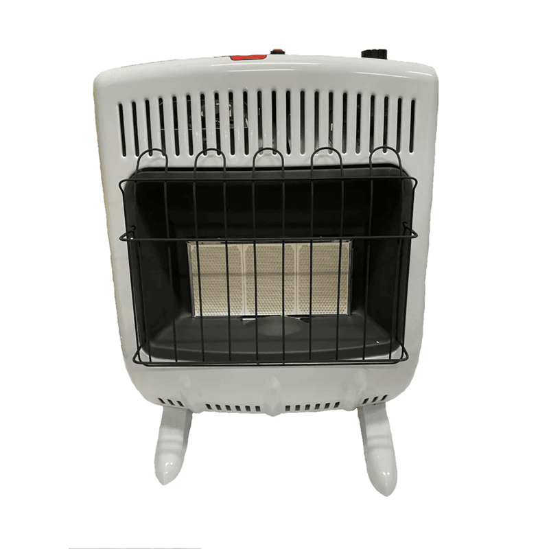 Front view of the RSI radiant propane gas greenhouse heater