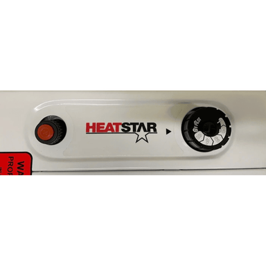 Temperature controls view of the RSI radiant propane gas greenhouse heater