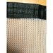 close up image of the edge of of RSI white tropical weather shade cloth with grommets.