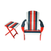 image of RSI  cedar adirondack chair and foldable side table spirit of America color
