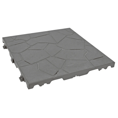 image of snap flooring tiles single side in gray color