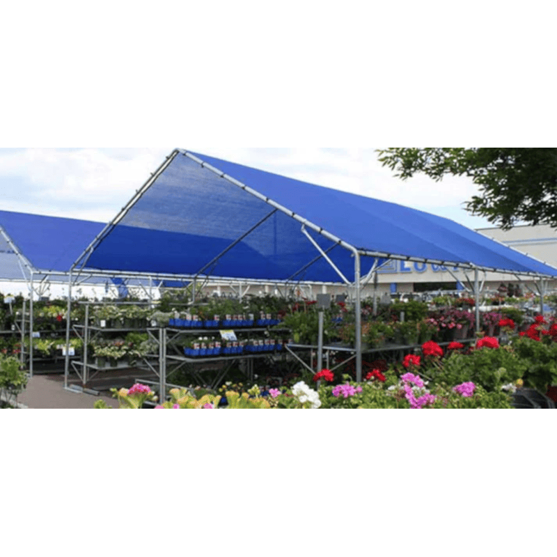 Image of RSI3 season knitted blue shade 50% shade protection used in garden center
