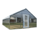 white background image of riverstone wallace premium growers edition educational greenhouse kit with 8ft high walls