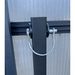 close up image of the mont greenhouse door lock down kit