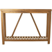 front view of the lee display farmhouse entry table