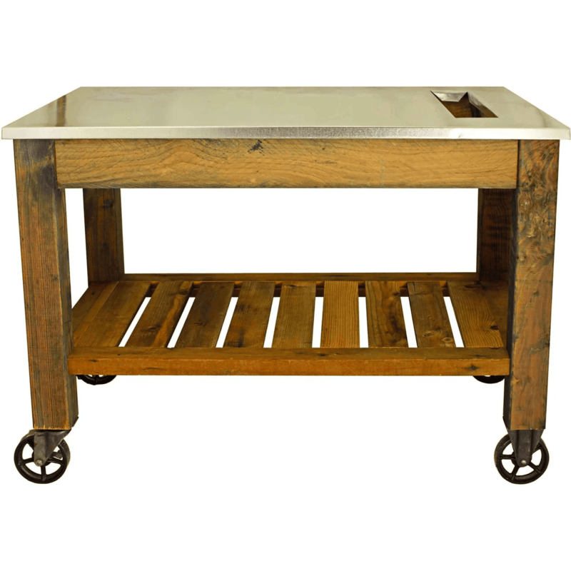 front view of the lee display gardener's pro potting table 