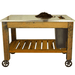 front view of the lee display gardener's pro potting table 