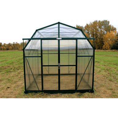 front view of the grandio elite 8×12 greenhouse
