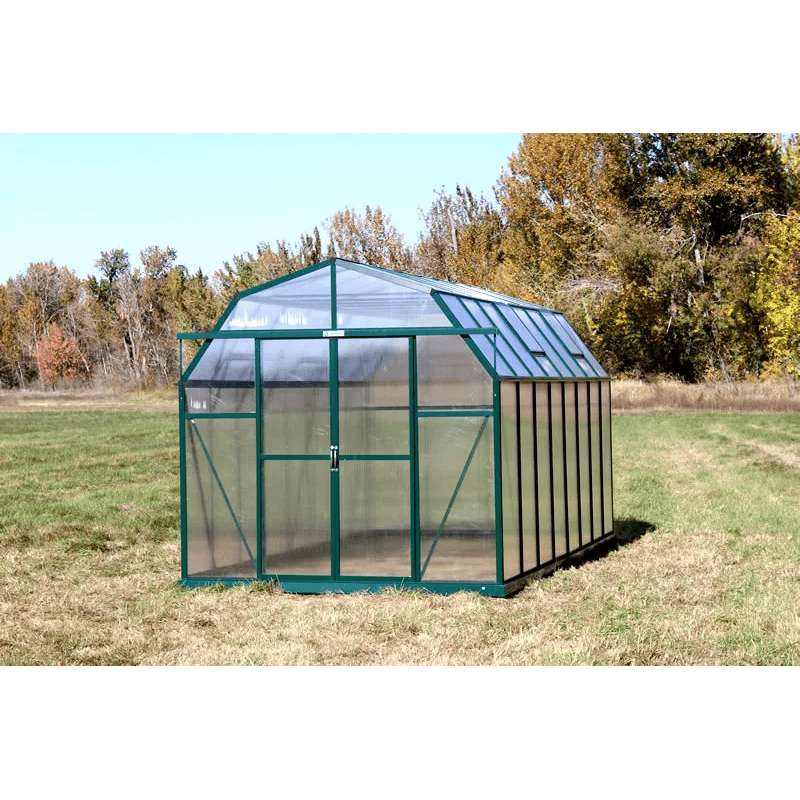front view of the grandio elite 8×16 greenhouse