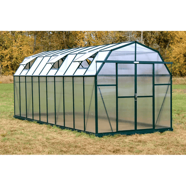 front side view of the grandio elite 8×20 greenhouse