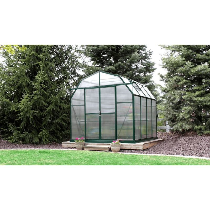 front view of the grandio elite 8×8 greenhouse
