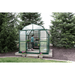 woman working inside the grandio elite 8×8 greenhouse