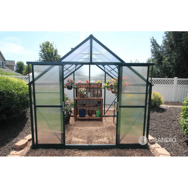 front view of the grandio greenhouse ascent 8×8
