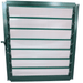 front view of the grandio greenhouse wall louver window