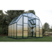 woman standing inside grandio summit 12×16 greenhouse