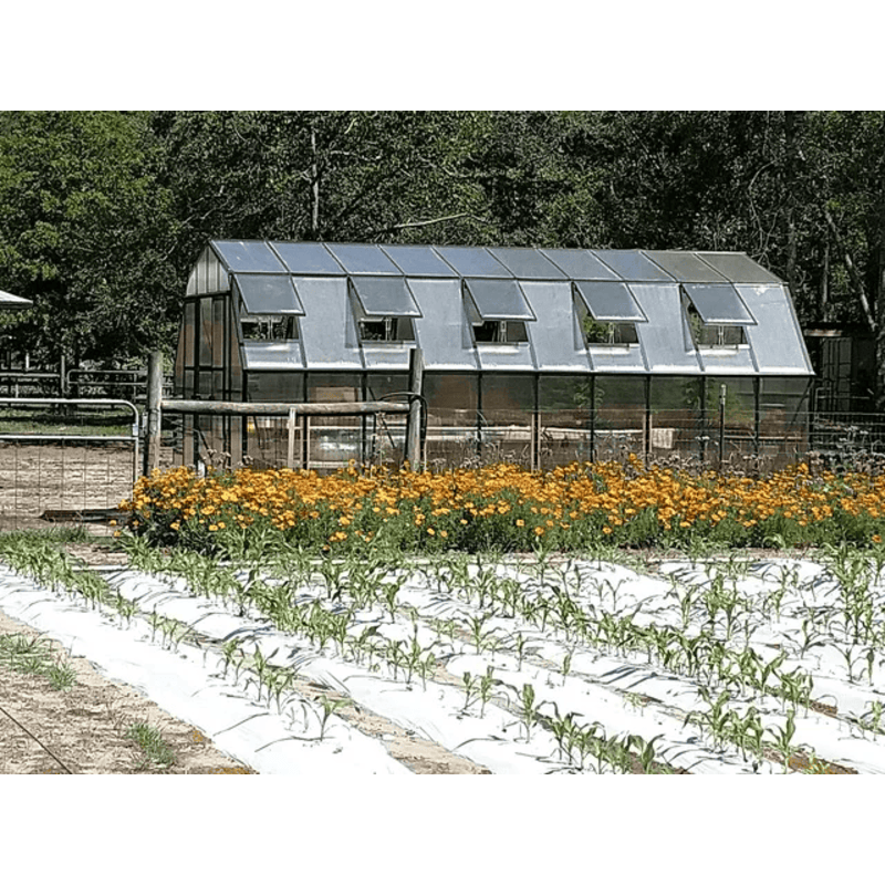 side view of the grandio summit 12×16 greenhouse