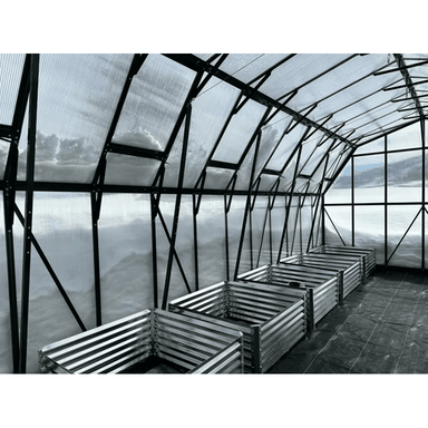 inside view of the grandio summit 12×28 greenhouse
