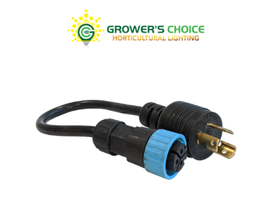 front view of the growers choice M25 277V adapter cord