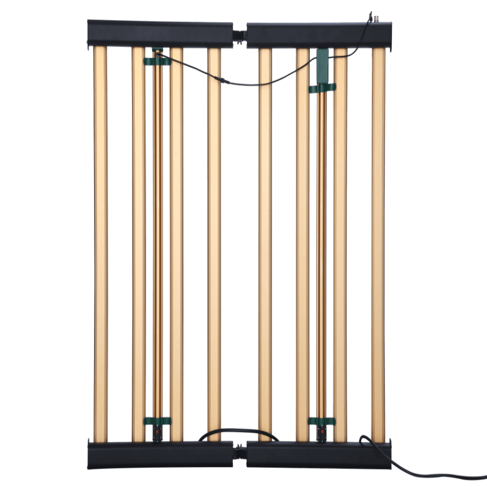 back view of the growers choice uv bars attached to the grow light