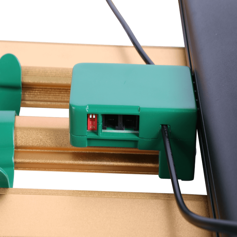 setup view of the wiring of the growers choice uv bars