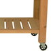 bottom right side view of the lee display modern garden potting table