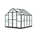 white background image of the 8ft monticello growers greenhouse black  edition