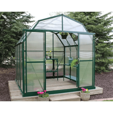 close up view of the gradio elite 8×8 greenhouse