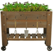 image of  the garden cart of the lee display redwood gardening furniture set