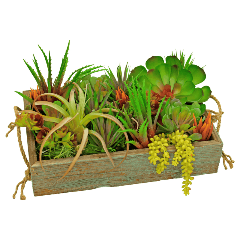 image of the included wooden box including in the lee display redwood gardening set