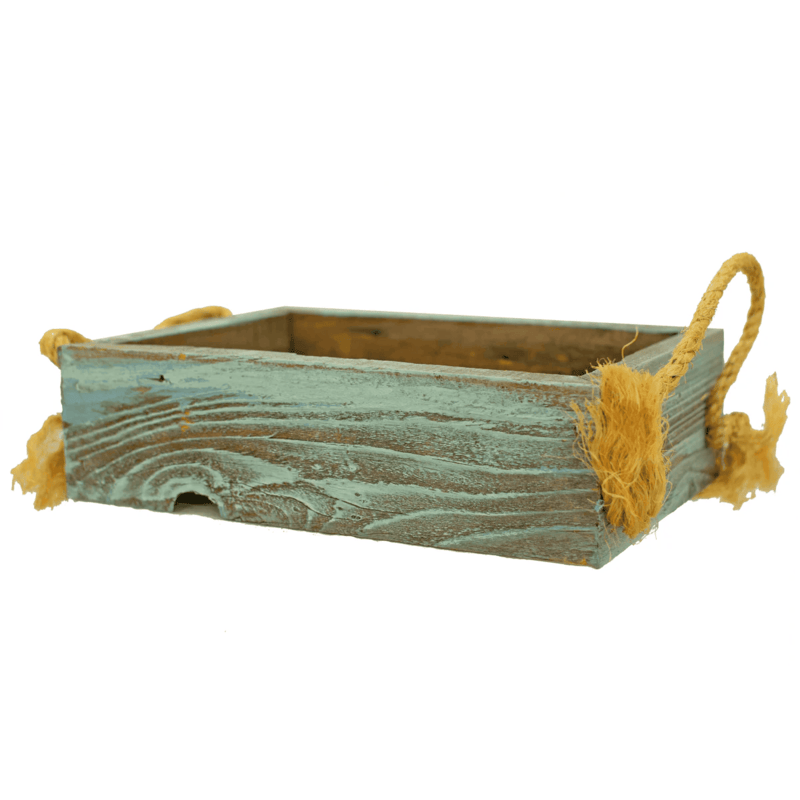 image of the wooden tray including in the lee display redwood gardening furniture set