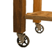 wheels of the lee display redwood potting table