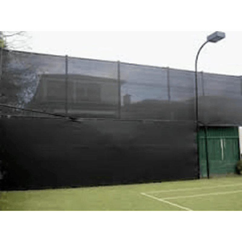 image of the riverstone woven shade cloth with 30% shade creation used in a tennis court